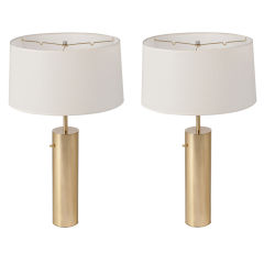 Two Pairs of Classic Cylinder Lamps by Nessen