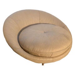 Large Milo Baughman Round Sofa / Lounge chair