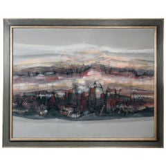 Large Modernist Painting by Max Günther