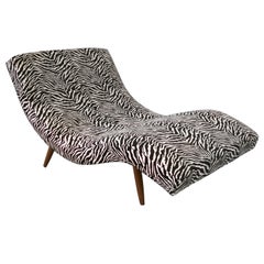 Fresh restoration of S Curved Partners Chaise Lounge  by Adrian Pearsall