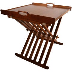 Drexel Campaign Folding "X" base tray table