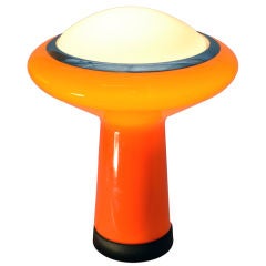 Mazzega Italian glass mushroom form table lamp