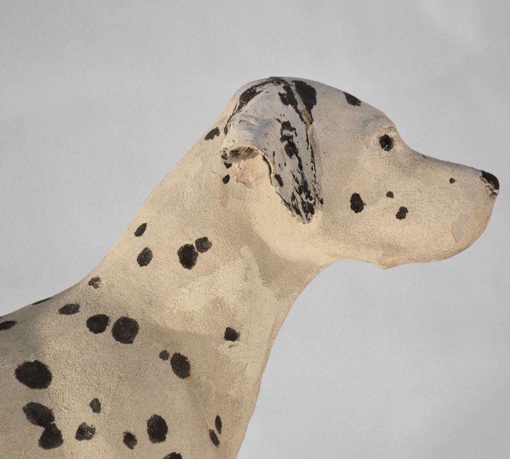 Folk Art Dalmatian Dog Statue 1
