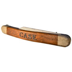 "Case" Folk Art Advertising sign