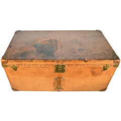 Rare early all leather Louis Vuitton trunk