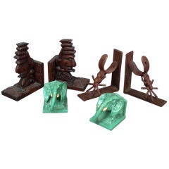Western, Elephant and Tiki Bookends