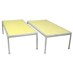 Pair of Aluminum Outdoor Cocktail Tables by Richard Schultz
