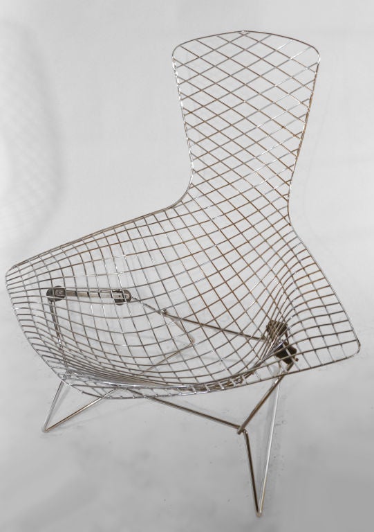 20th Century Bertoia Bird Cage chair in Chrome