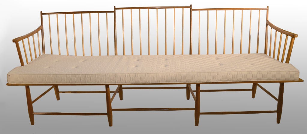 Shaker style Deacons bench  - Modernist treatment of classic Americana form - after Nakashima, Maloof, New Hope School