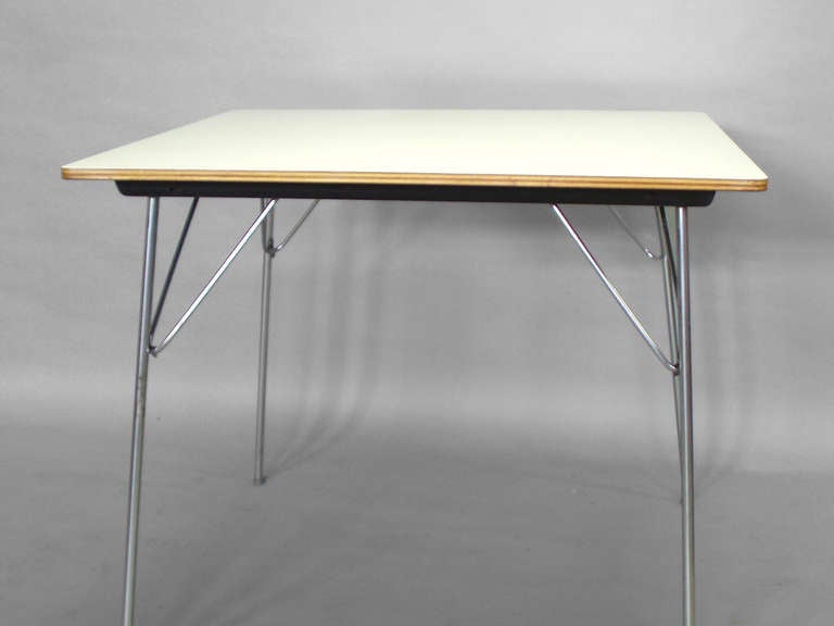 folding white dining table