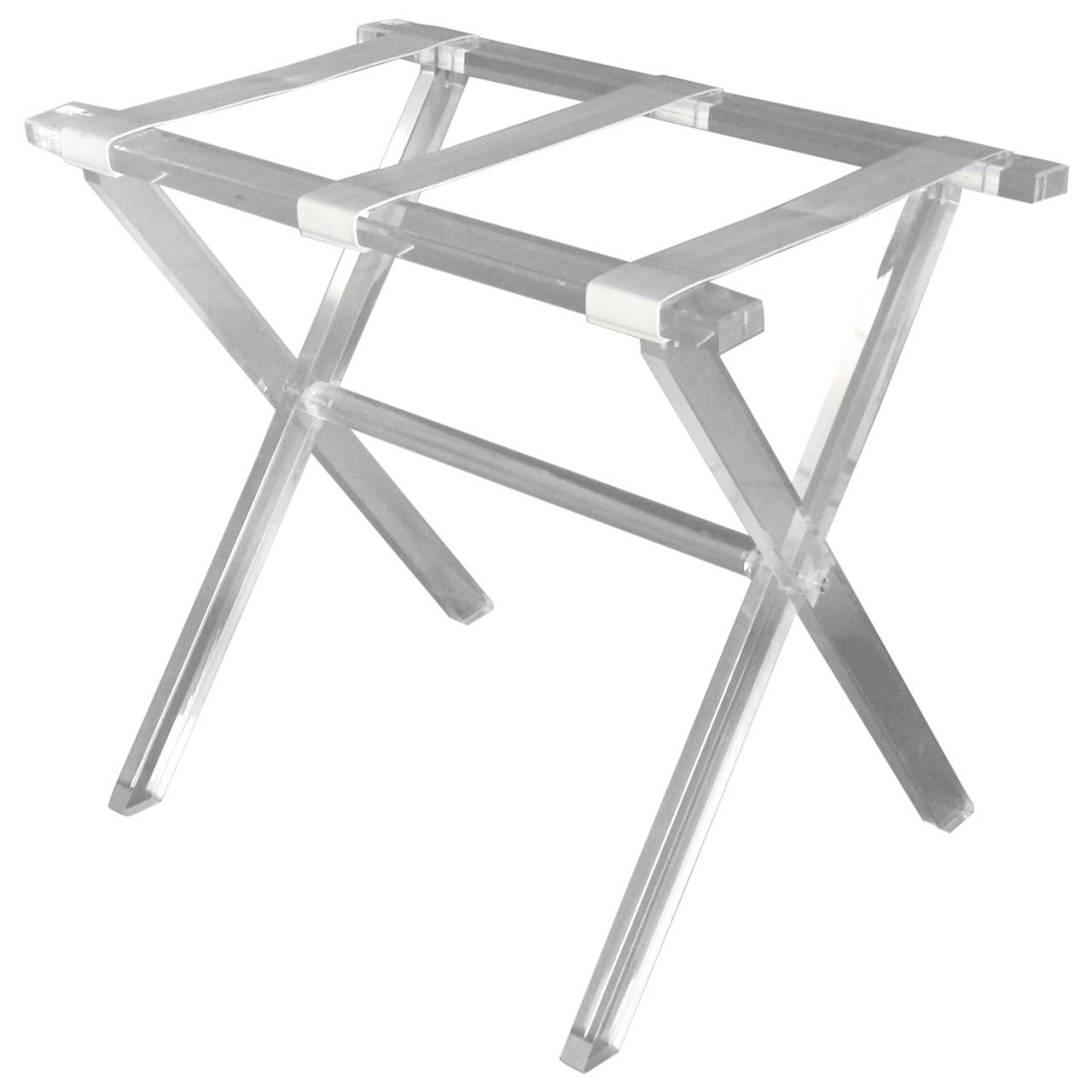 Folding Lucite Luggage Stand