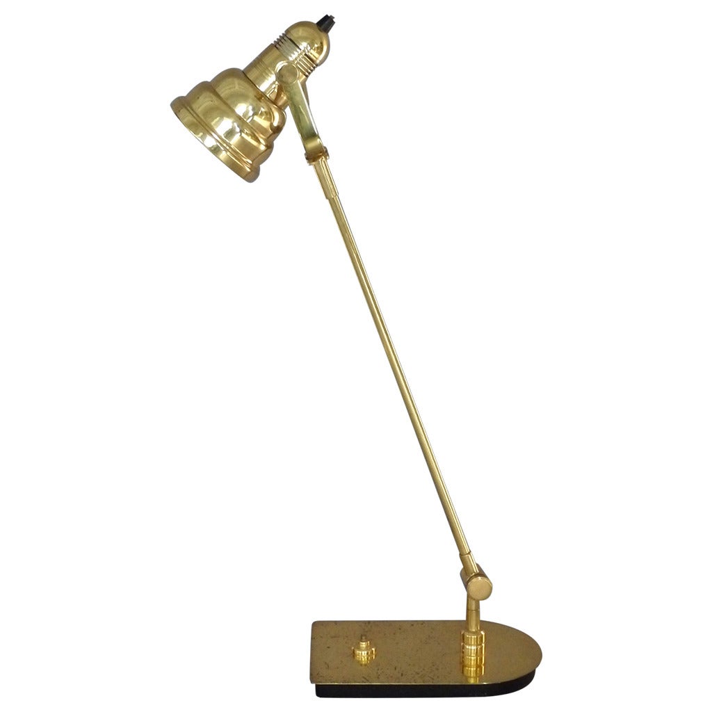 Multi Adjustable Nessen Studio Tilt Swivel Brass Desk Lamp