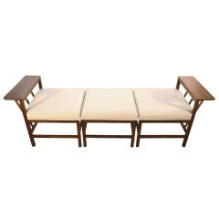 3 piece modular Bench, Daybed Danish Modern Style