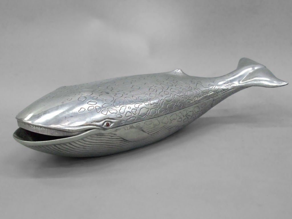 Mid-Century Modern Large Whale Covered Serving Tray an Arthur Court Original