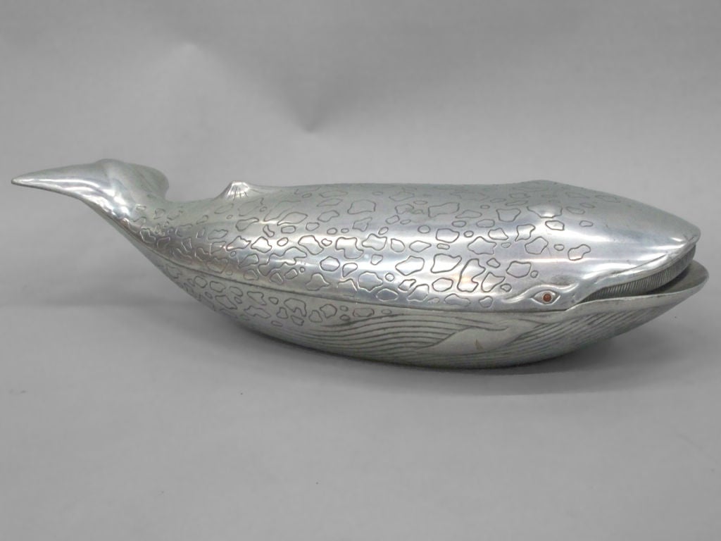 Cast Large Whale Covered Serving Tray an Arthur Court Original