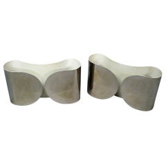 Nickel Plated Wall Sconces by Tobia Scarpa Atelier international