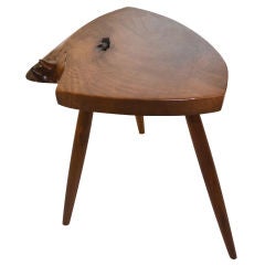 Nakashima Stand With Free Edge Slab Top