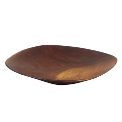 Turned Biomorphic Walnut Bowl by Rude Osolnik 7