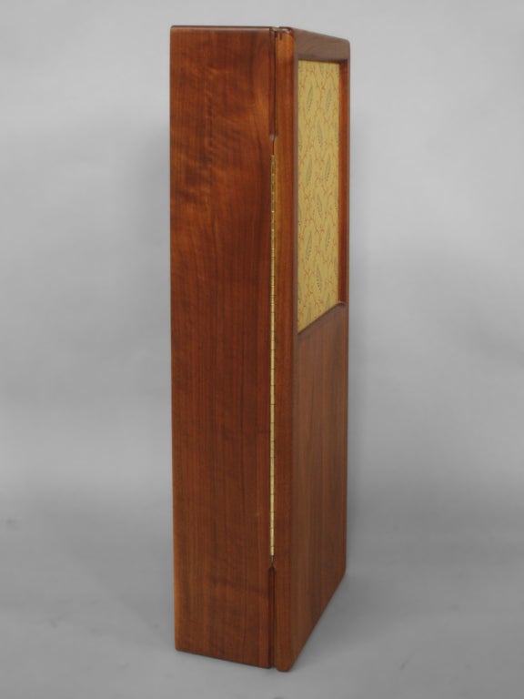 Studio made walnut wall hanging cabinet, nicely crafted.