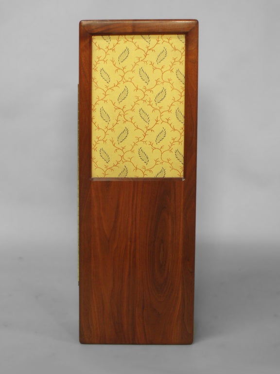 American Studio Made Walnut Wall Hanging Cabinet