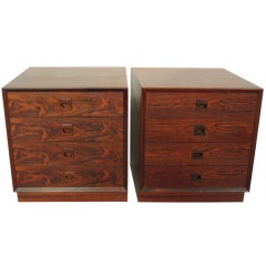 Pair of Rosewood Night Tables