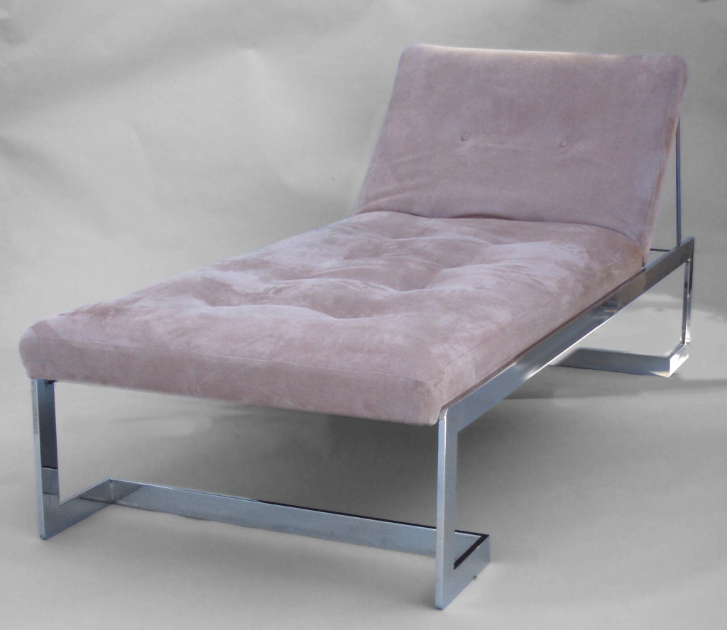 Stainless Steel Frame Reclining Studio Couch