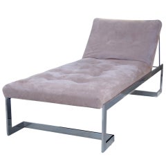 Stainless Steel Frame Reclining Studio Couch
