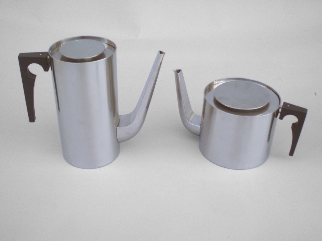 Late 20th Century Stainless Steel Coffee/Tea Service by Arne Jacobsen for Stelton