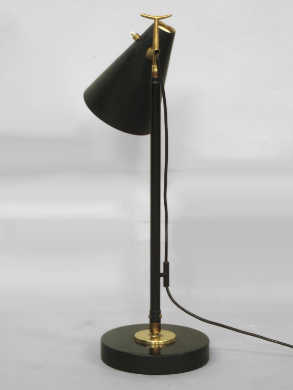 Swivel Base Telescoping Floor / Desk Lamp at 1stDibs