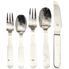 Service For Fourteen 56 Piece Stainless Flatware by Dansk