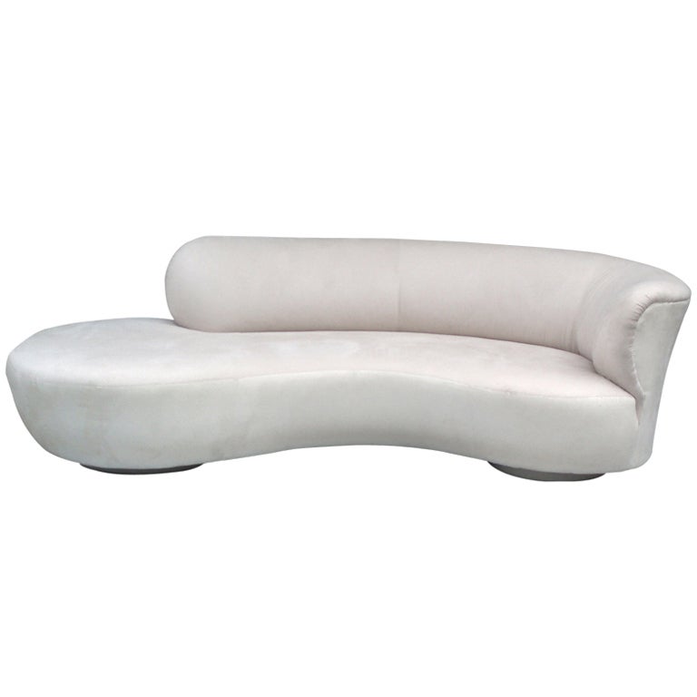 Biomorphic Serpentine Sofa by Vladimir Kagen for Directional