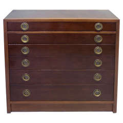 Two Tone Mahogany Chest of Drawers by Edward Wormley 12