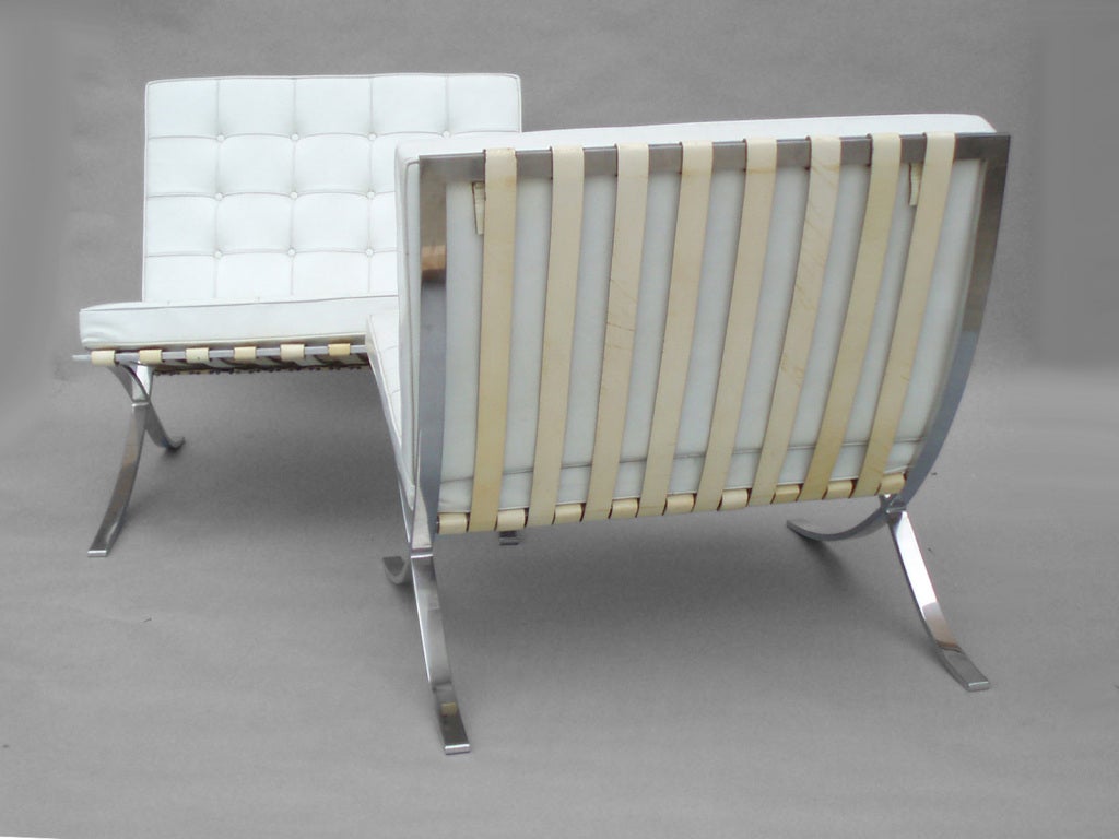 American Mies Van der Rohe Barcelona Chairs for Knoll