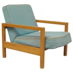 Early and Rare Maple Frame Lounge Chair by George Nelson