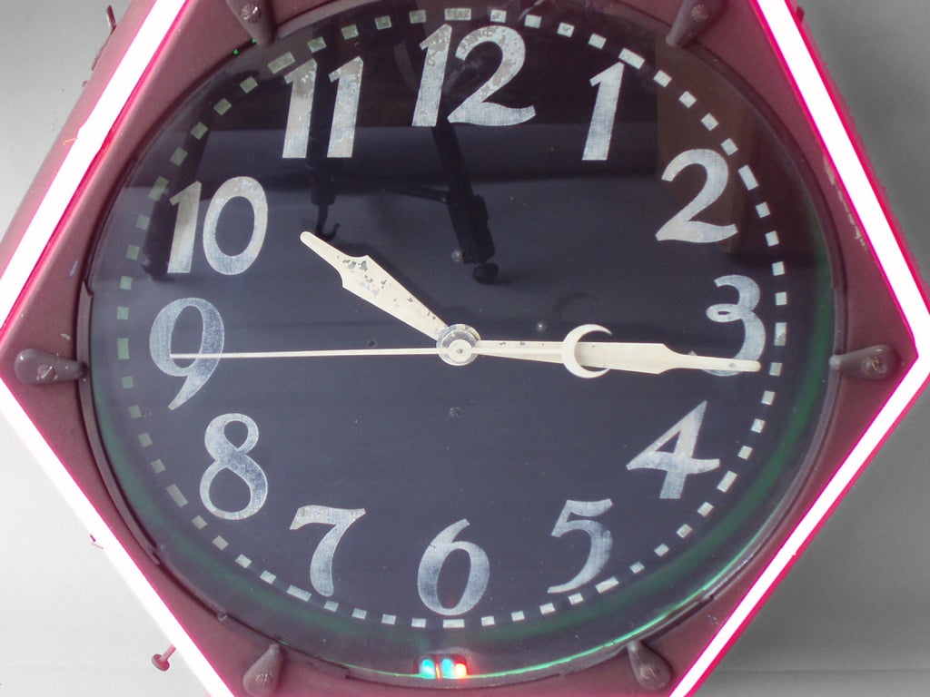 gas station clock