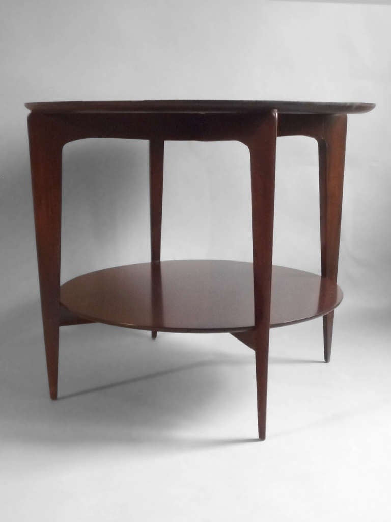 Sabre Leg Walnut Occasional Table Gio Ponti for Singer and Sons
