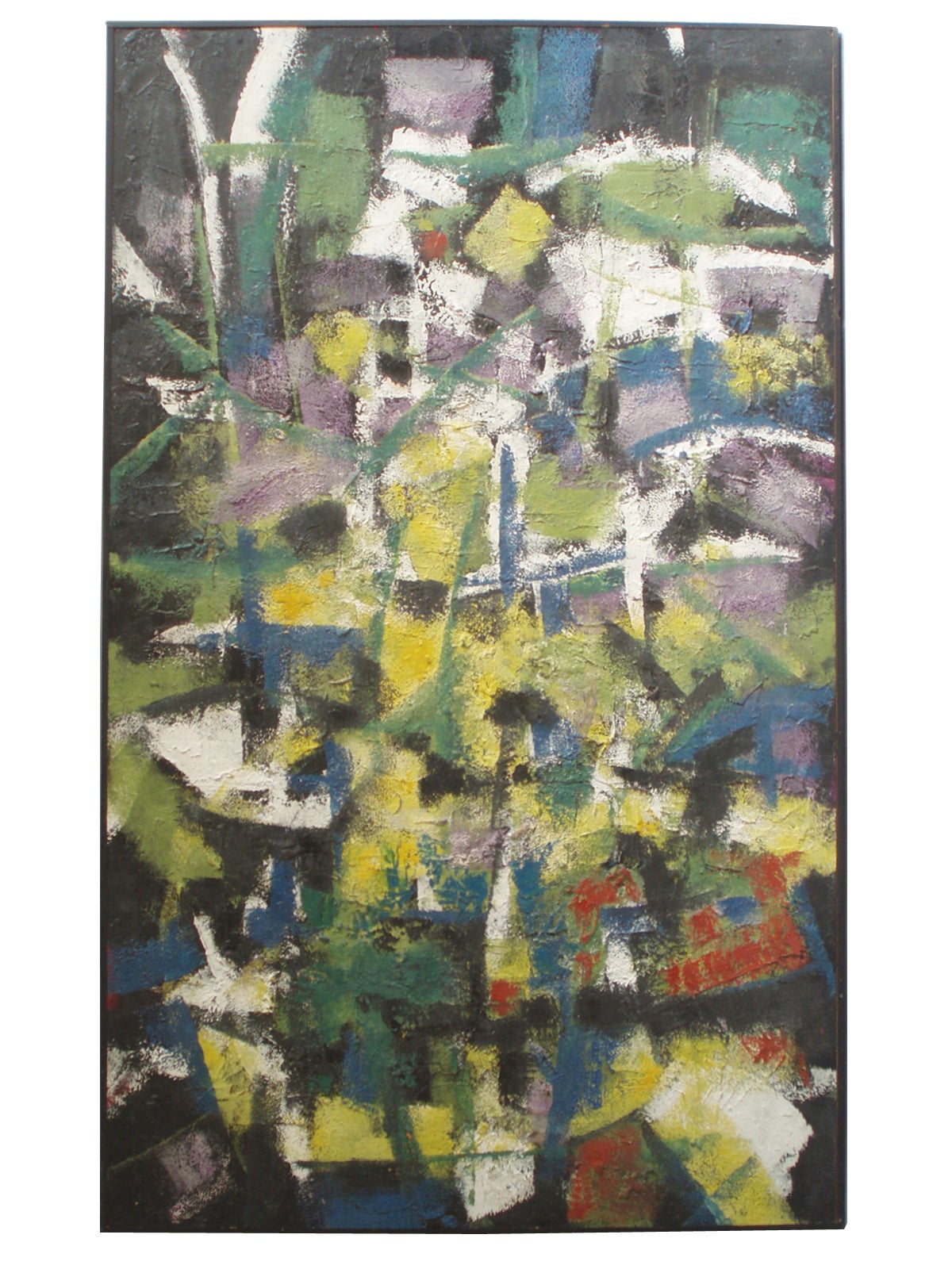 Abstract Oil Painting on Board by Robert Berger
