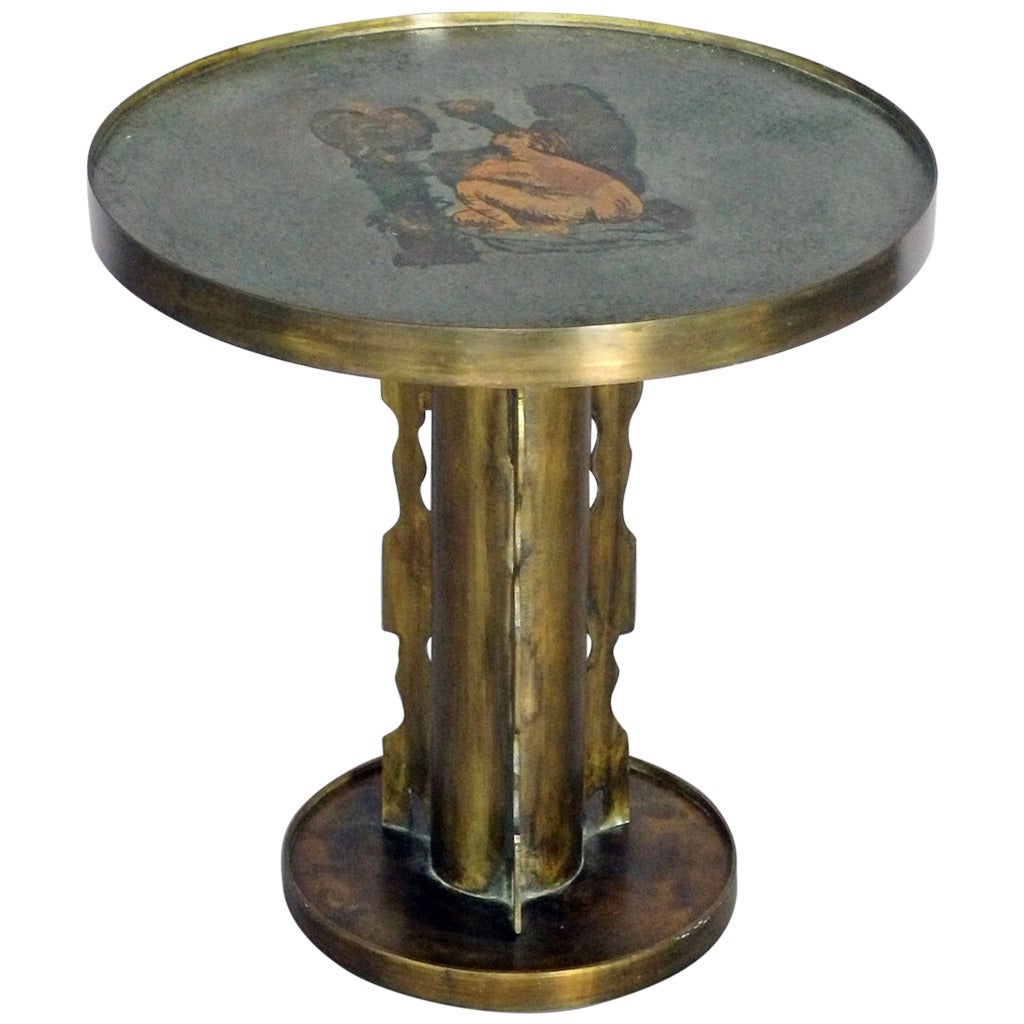 Philip Laverne Brass Occasional Table at 1stDibs