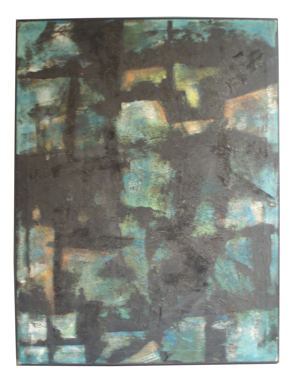 Abstract Oil Painting on Canvas by Robert Berger For Sale