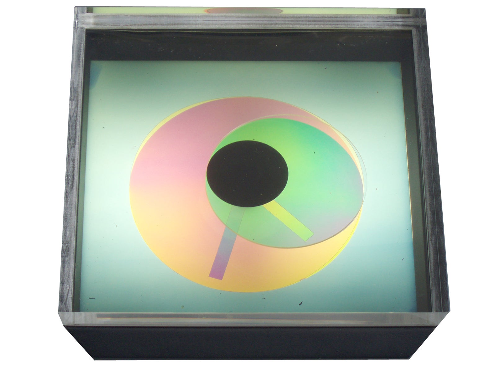 Op Pop Prisma Disc Clock by Kirsch Hamilton