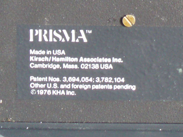 American Op Pop Prisma Disc Clock by Kirsch Hamilton