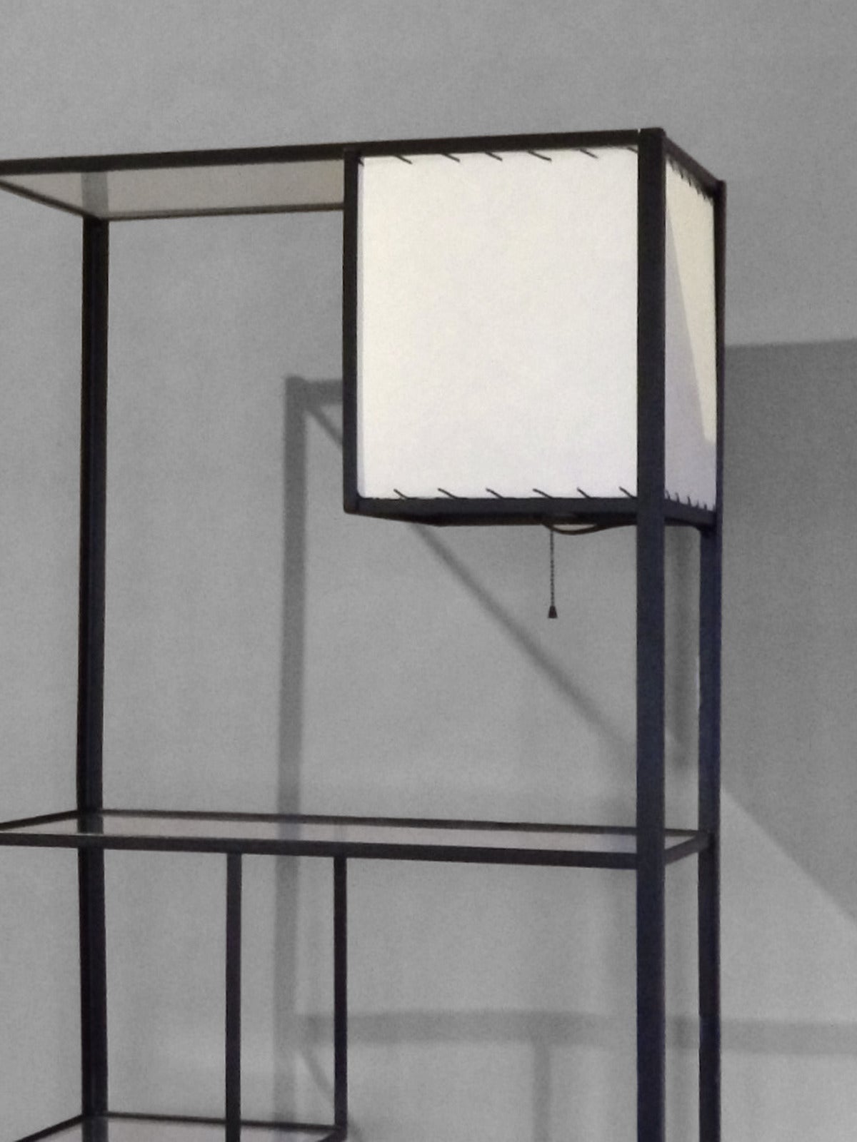 lamp with shelves