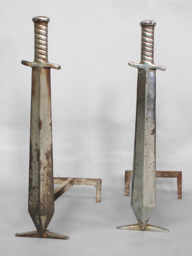 Sword in the Stone Andirons