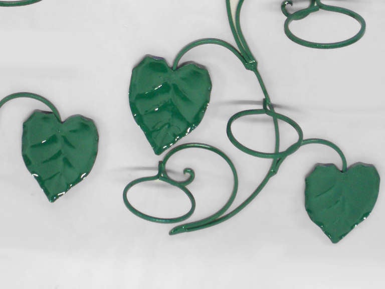 wrought iron heart shaped plant hanger