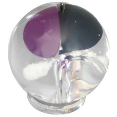 Lucite Poly Sphere Sculpture