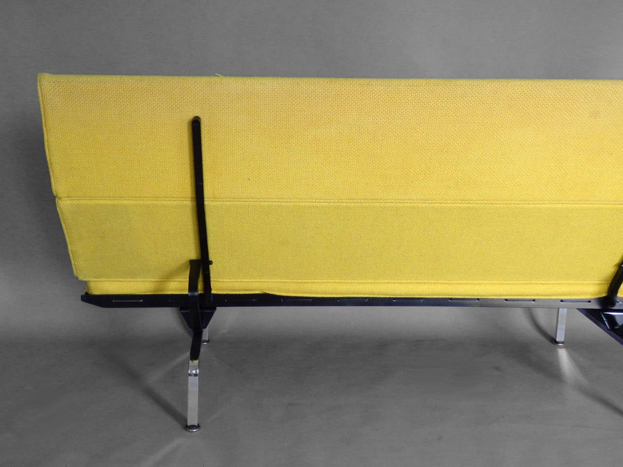 Woven Early Production Eames Sofa Compact in Original Fabric