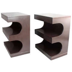 Pair of Walnut Night Stands by Edward Wormley Pair of Walnut Night Stands by Edward Wormley