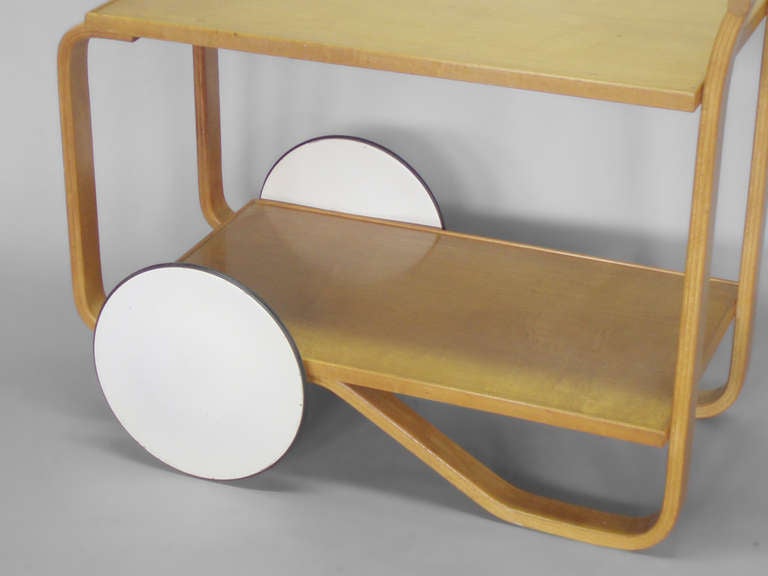 Pair of Alvar Aalto Drinks Tea Carts In Excellent Condition In Ferndale, MI