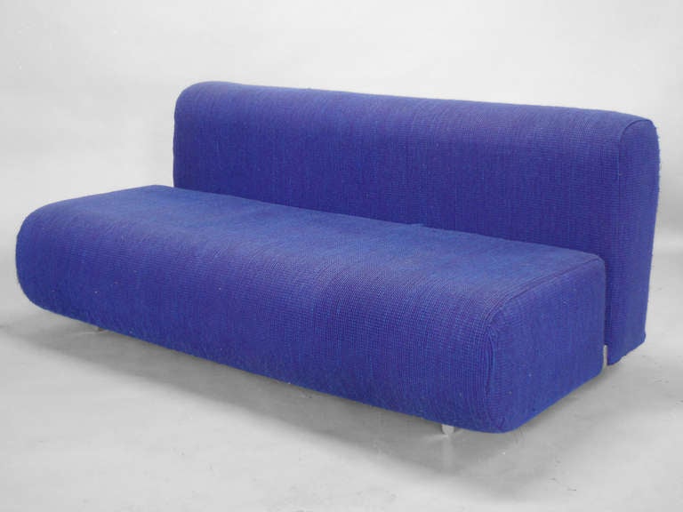 Post Modern Knoll Suzanne Sofa by Kazuhide Takahama for Knoll International, Currently Covered in Knoll Cato Textile