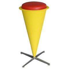 Verner Panton Op-Pop Mod Cone Bar Stool 8
